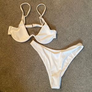 White Underwire bikini